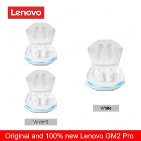 Original Lenovo GM2 Pro 5.3 Earphone Bluetooth Wireless Earbuds Low Latency Headphones HD Call Dual Mode Gaming Headset With Mic (Color: white 3)