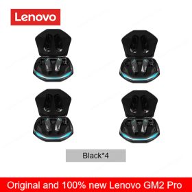 Original Lenovo GM2 Pro 5.3 Earphone Bluetooth Wireless Earbuds Low Latency Headphones HD Call Dual Mode Gaming Headset With Mic (Color: black 4)